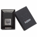 ISQUEIRO ZIPPO BLACK CRACKLE GOLD LOGO